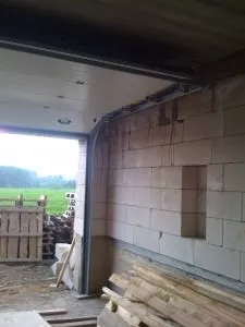 Подготовка проема для гаражных ворот